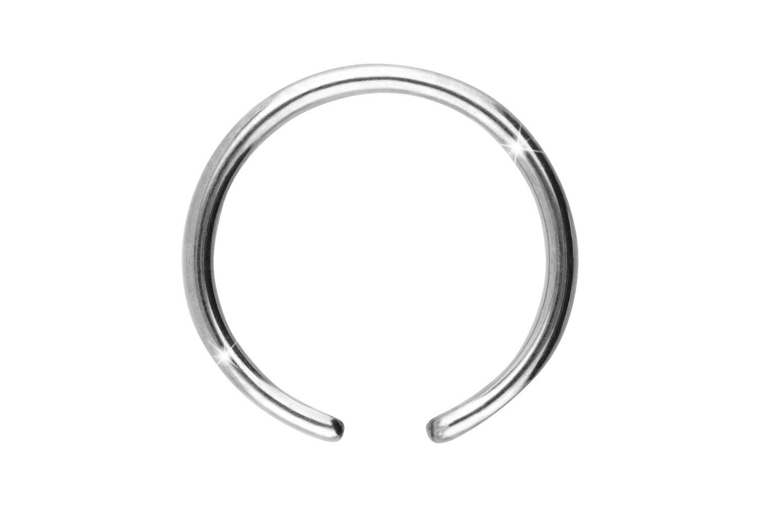 Titan Klemmkugelring Piercing ohne Kugel